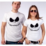 Парные футболки Нalloween. Black face