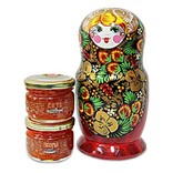 Красная икра в матрешке