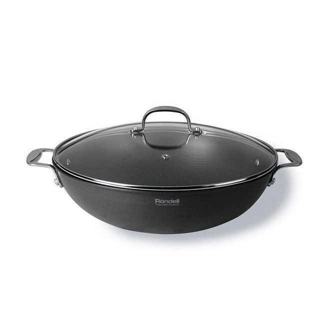 Вок с крышкой Rondell Wok 114RDA (32 см, 4,6 л)