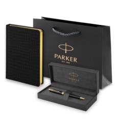Подарочный набор Parker: шариковая ручка и ежедневник