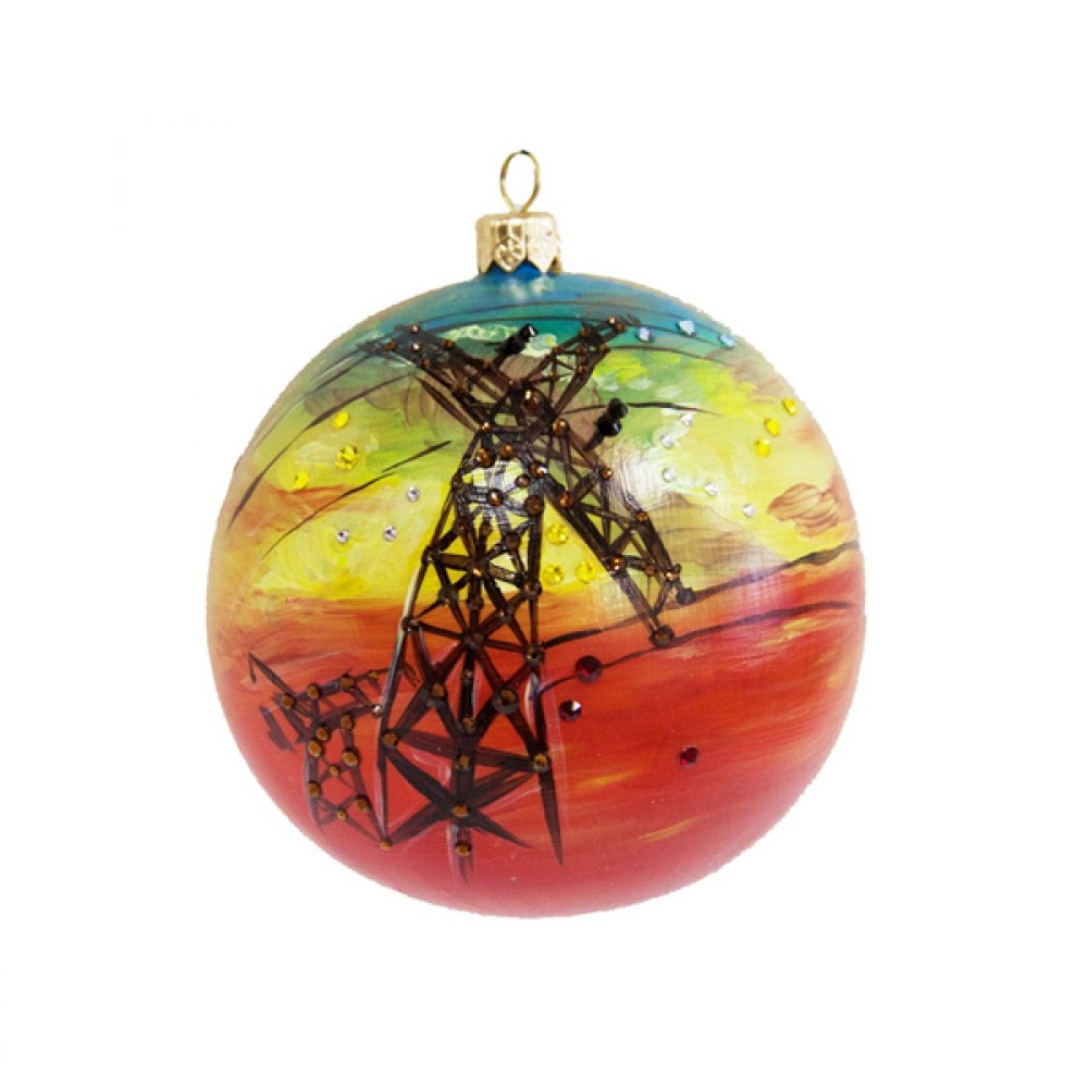 Новогодний шар с кристаллами Энергетики 3 (Swarovski)
