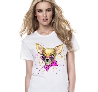 Футболка Doggy с розовым бантиком
