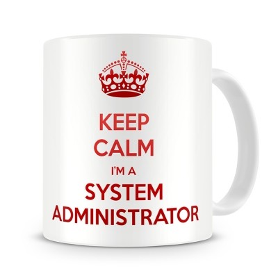 Кружка Keep calm I am system administrator