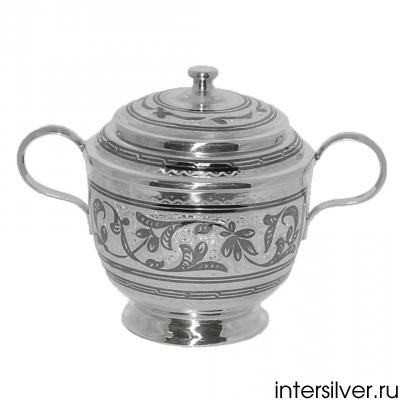 Серебряная сахарница