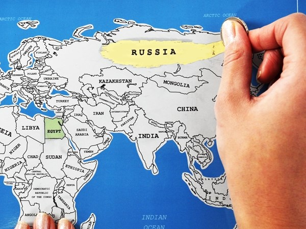 Стиральная карта мира