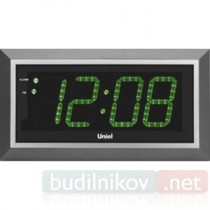 Часы настенные электронные Uniel UTL-11G, зеленые