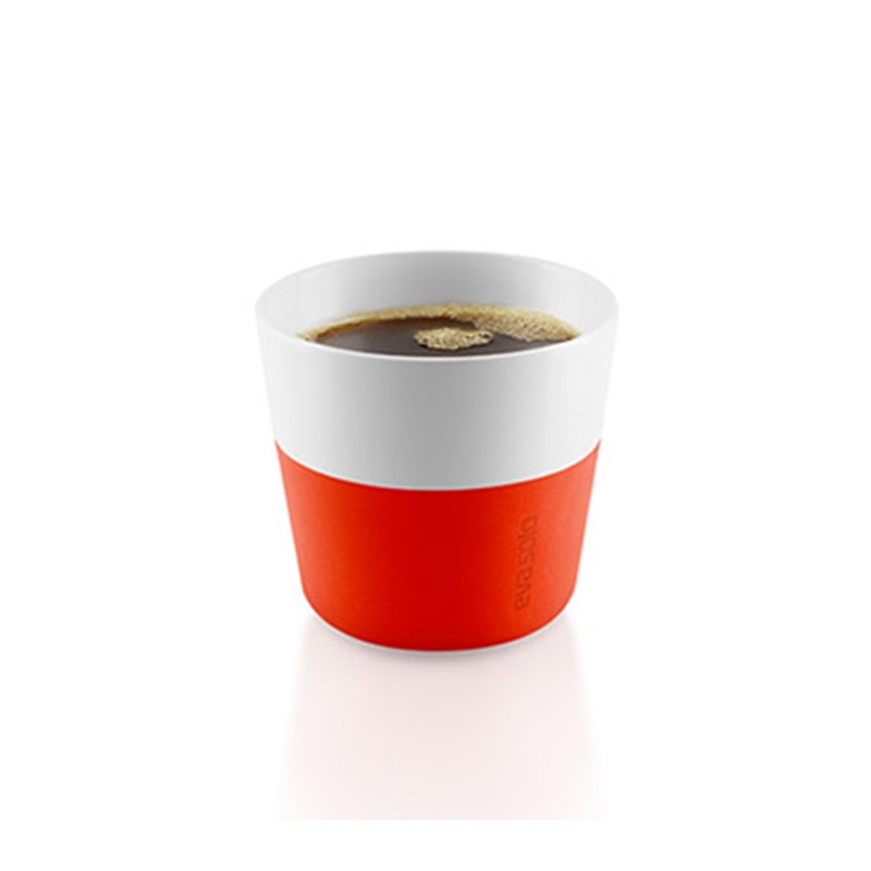 Оранжевые фарфоровые чашки Lungo