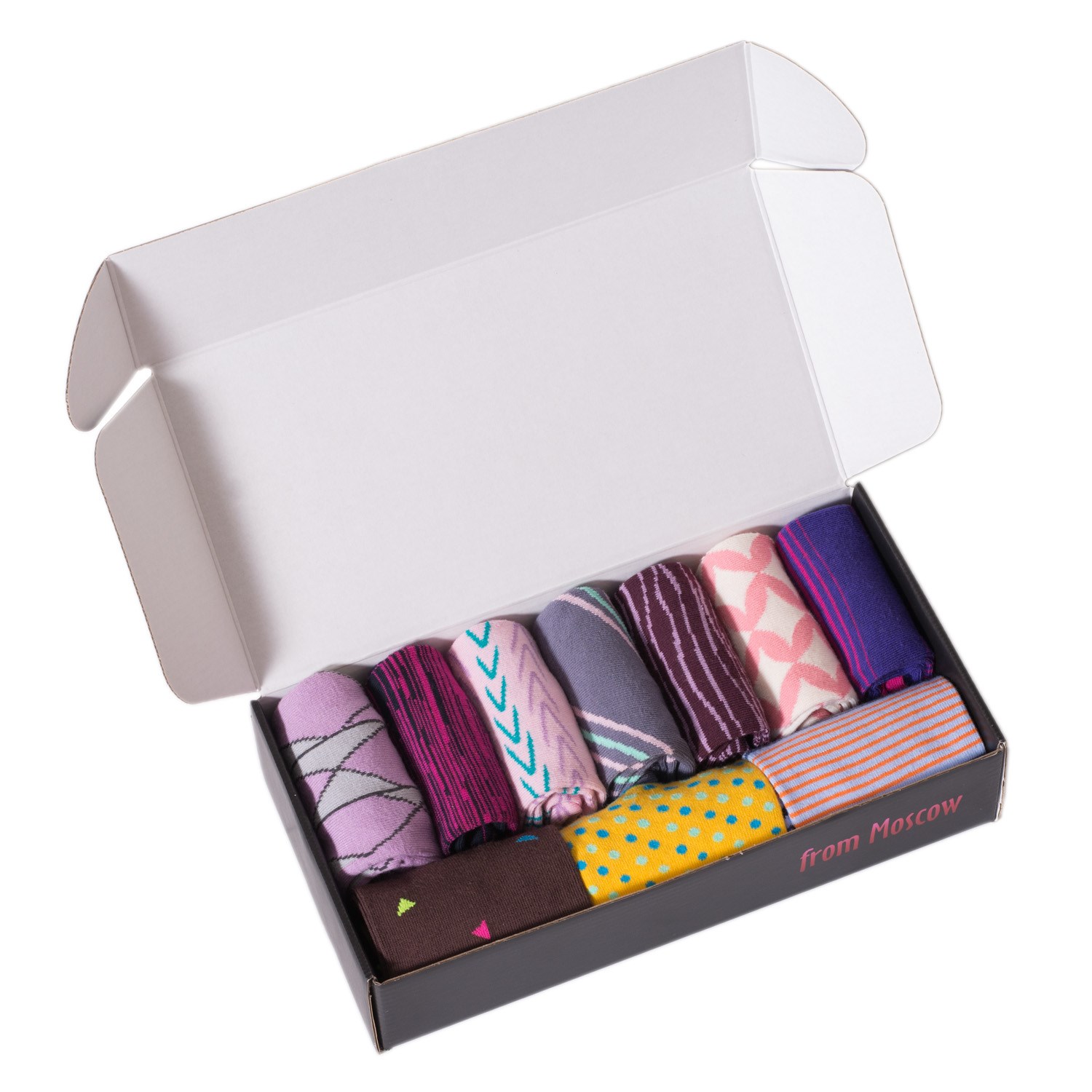 Набор из 10 пар женских носков Moscowsocksclub микс