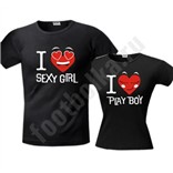Футболки парные I love Sexy girl / Play boy