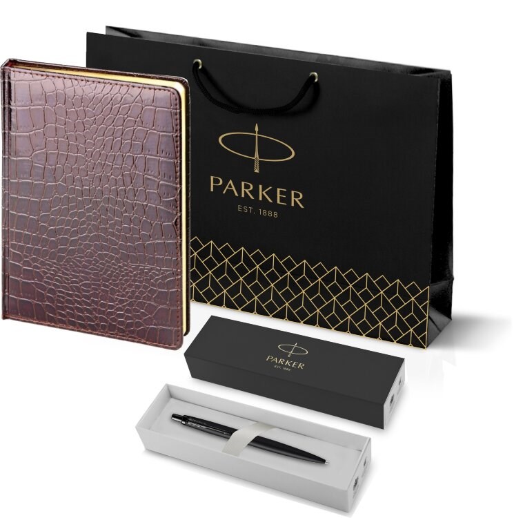 Подарочный набор Parker: шариковая ручка Parker Jotter XL SE20 Monochrome и ежедневник А5 212_3_4942753