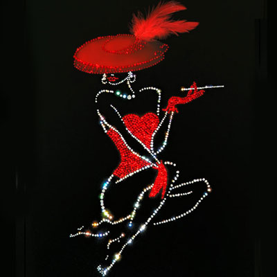 Хрустальная картина Lady in red