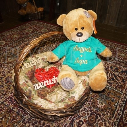 Мягкая именная игрушка Медведь