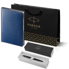 Подарочный набор Parker: шариковая ручка Parker Jotter XL SE20 Monochrome и ежедневник 212_3_128042753