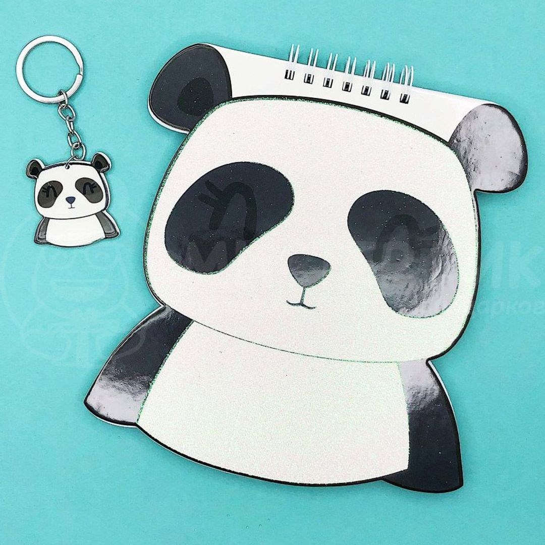 Блокнот+брелок Panda