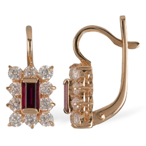 Серьги с кристаллами Swarovski