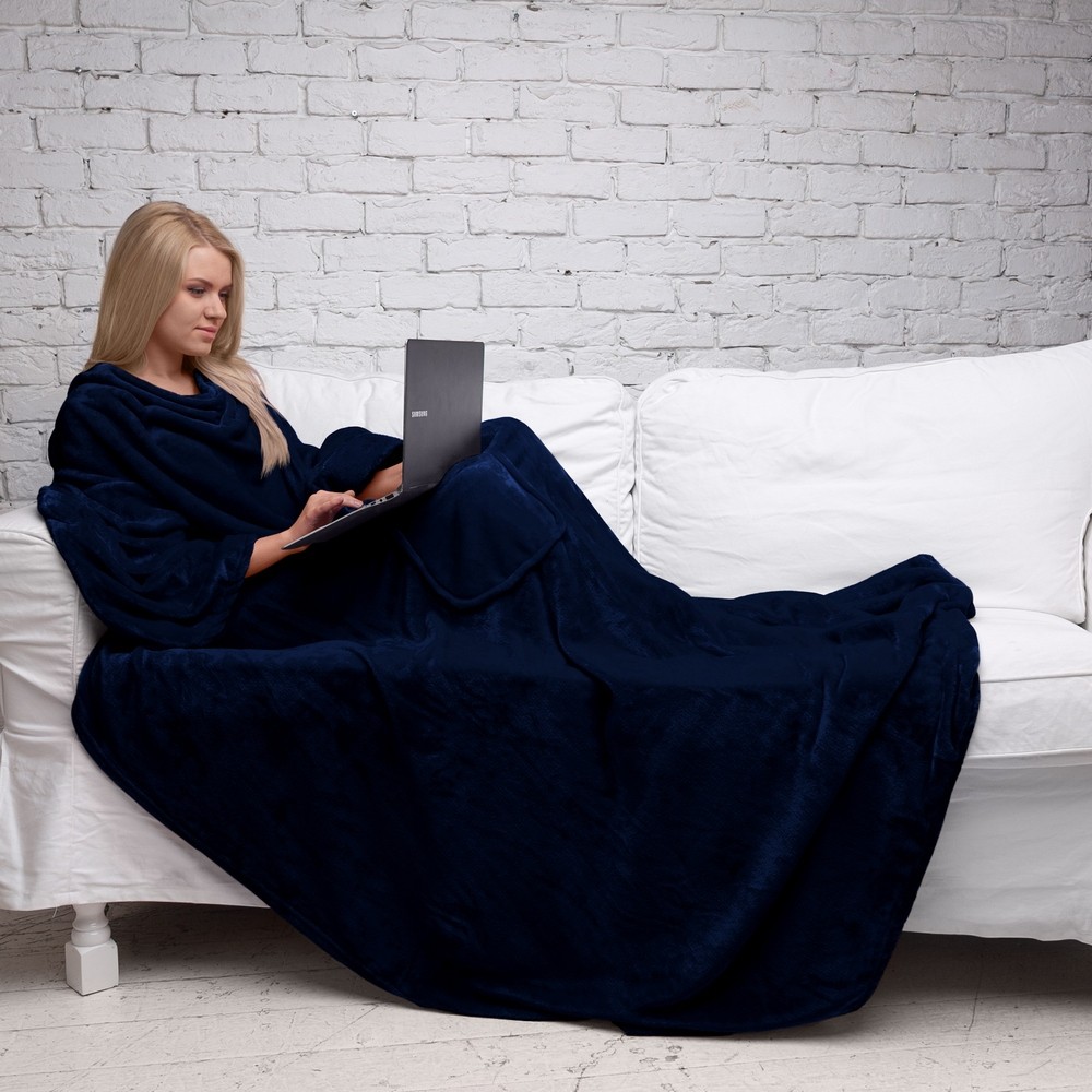 Плед с рукавами Sleepy Original Dark-Blue