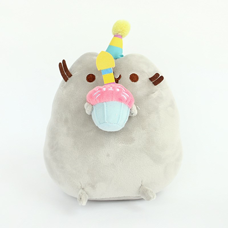 pusheen happy birthday plush