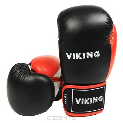 Боксерские перчатки Viking, 10 унций (2410-10), черные