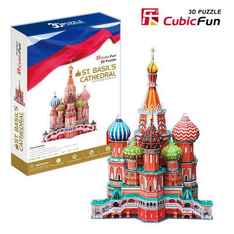 3D Пазл Собор Василия Блаженного (Россия) большой