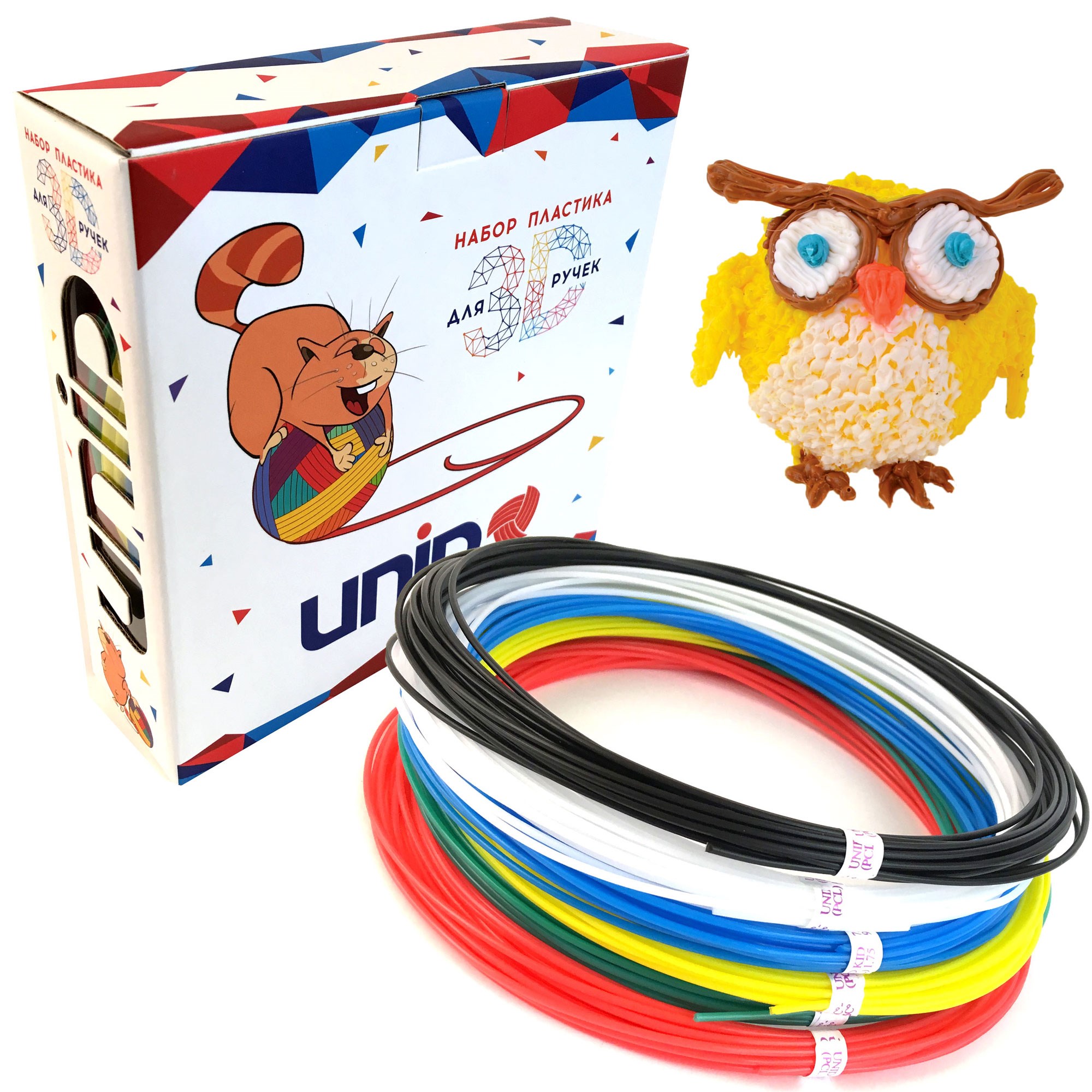 Многоразовый пластик для 3D ручек «Kid-6»