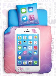 Комплект подросткового постельного белья Glamour Phone