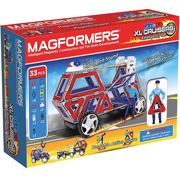 Конструктор Magformers XL Cruisers - Служба Спасения