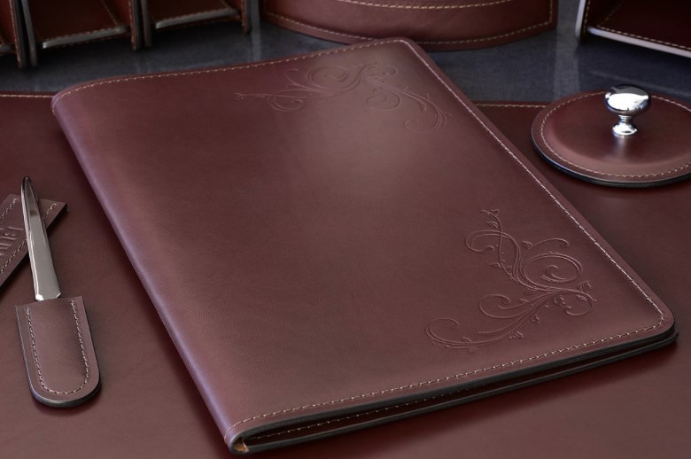 Папка под Блокнот А4 LUXE из кожи Full Grain Bologna Brown