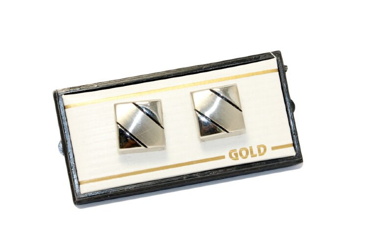 Запонки «GOLDMAN for classic tie 005» с гравировкой