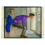 Карикатура «Подсматривающие»