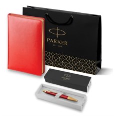 Подарочный набор Parker: шариковая ручка IM Premium K318 Red GT и ежедневник