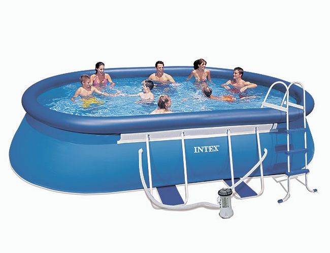 Бассейн Oval Frame Pool с фильтром-насосом