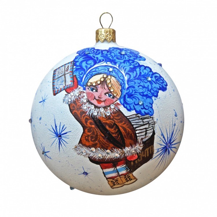 Новогодний шар Swarovski Маленькая Снегурочка