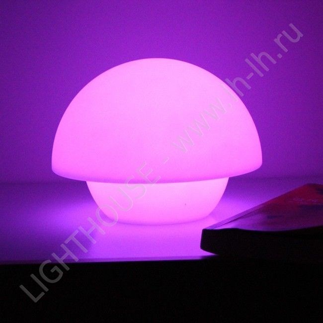 Светящийся LED гриб Deni RGB Accum (под заказ)