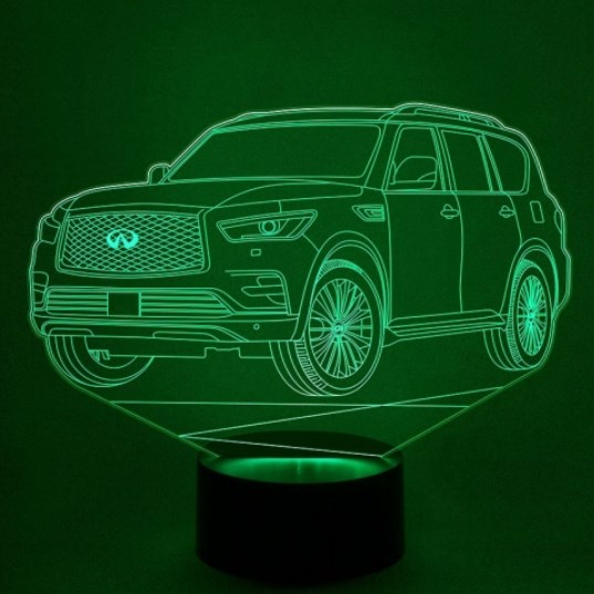 3D светильник «Автомобиль Infiniti QX80»