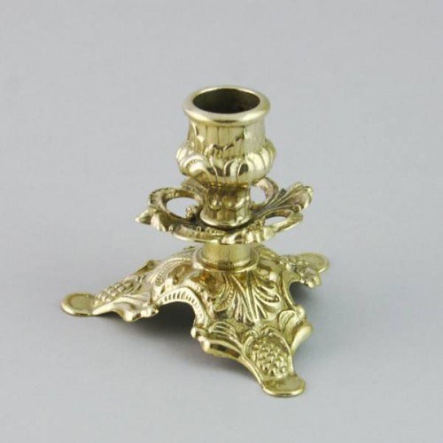 Подсвечник из латуни, размер 8.5x10x10 см