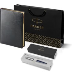 Подарочный набор Parker: шариковая ручка Parker Jotter Essential, Royal Blue CT и ежедневник 195_3_128023186