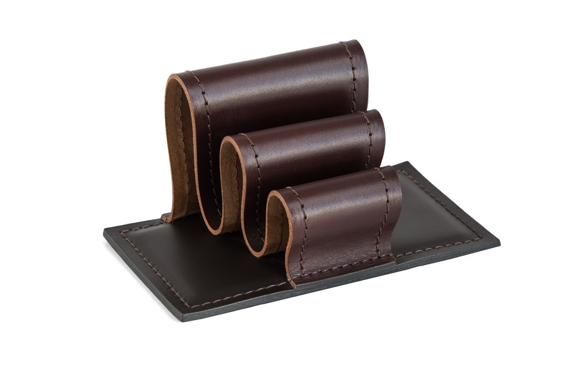 Визитница-холдер PREMIUM из кожи Full Grain Brown/Cuoietto
