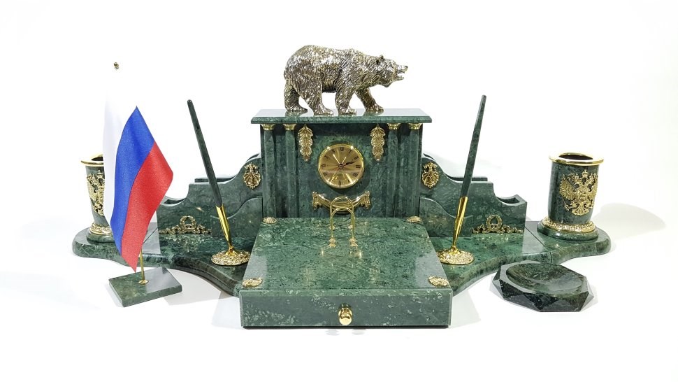 Элитный настольный набор из мрамора