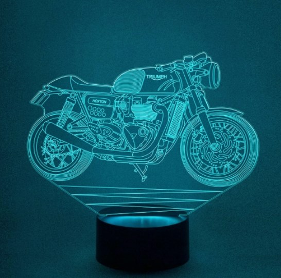 3D светильник «Мотоцикл Triumph»