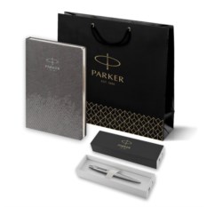 Подарочный набор Parker: Шариковая Ручка Parker Jotter Essential, St Steel СT и Ежедневник P1951110_5103170