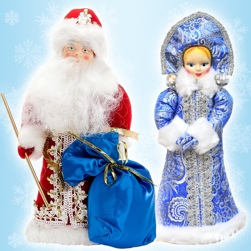 Игрушки под ёлку - Дед Мороз и Снегурочка
