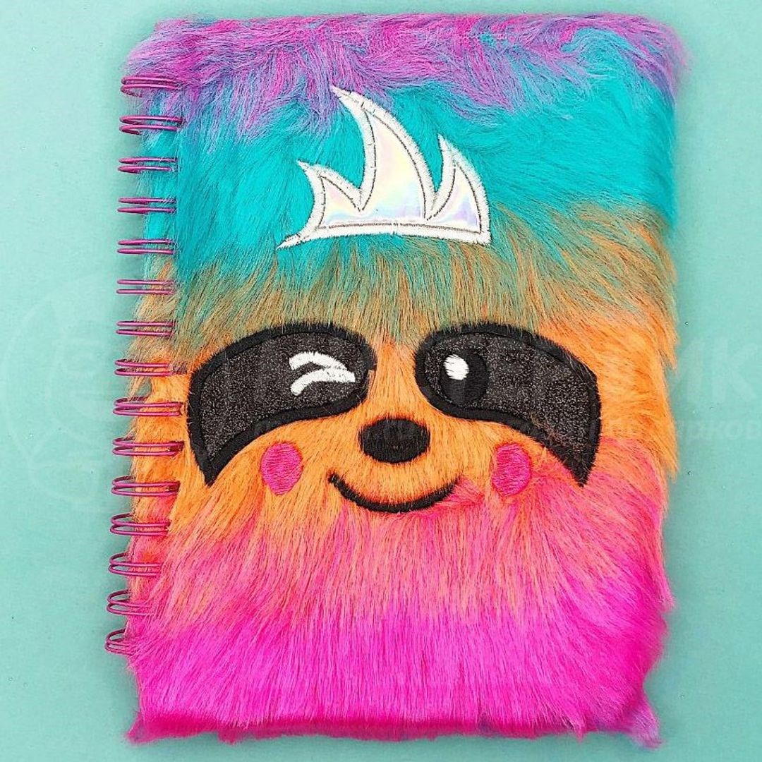 Блокнот Плюшевый радужный ленивец Color Sloth
