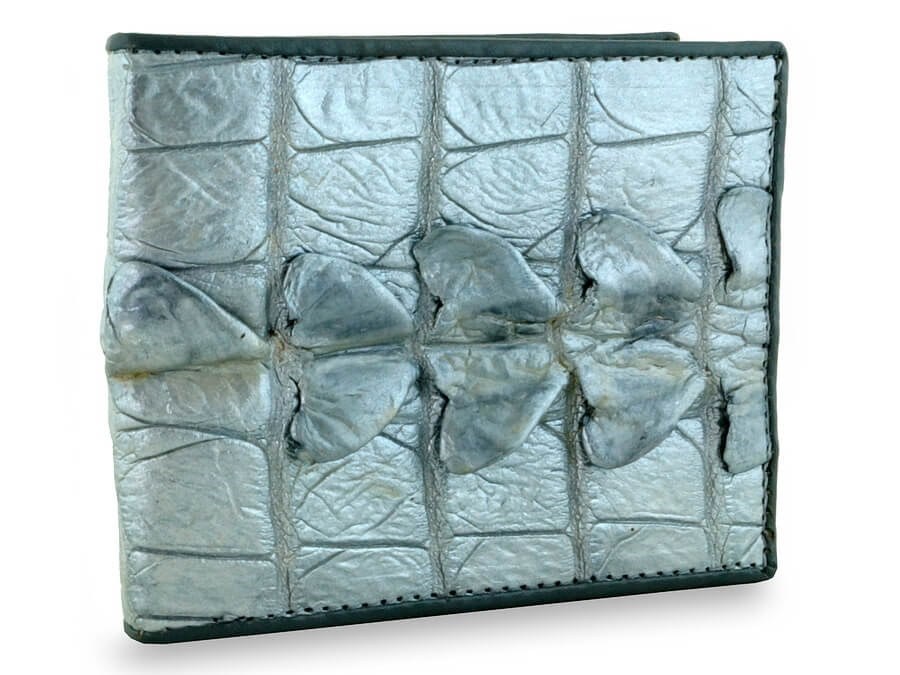 Кошелек из кожи крокодила Silver