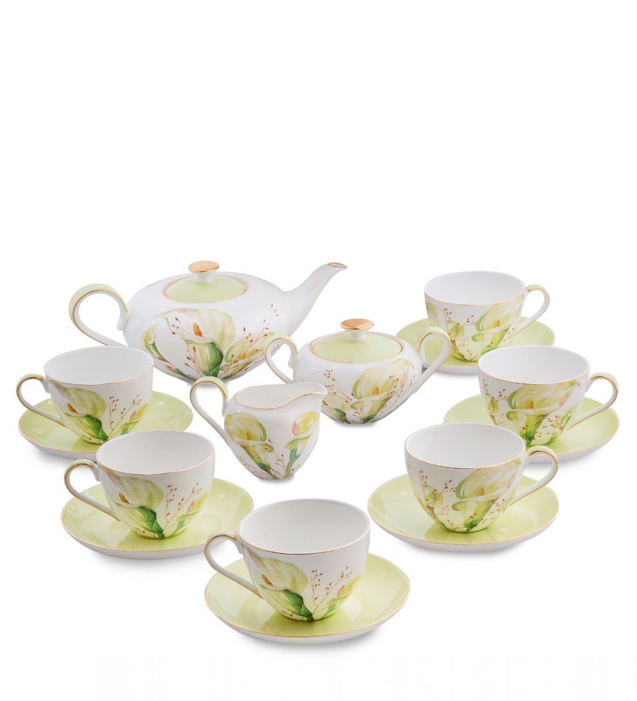 Чайный сервиз на 6 персон Калла (Calla Charme Pavone)