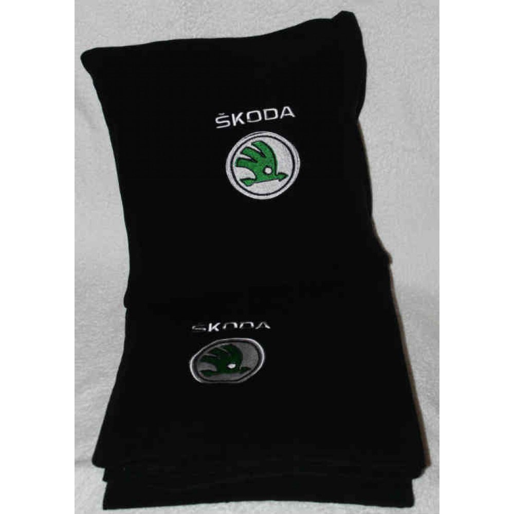 Черный плед Skoda