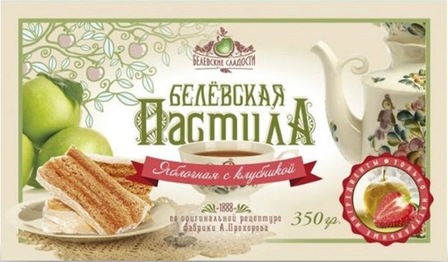 Белевская пастила с клубникой