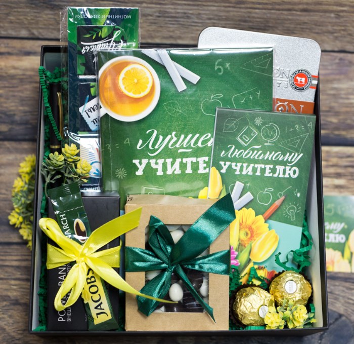 Большой подарочный бокс Учителю с аккумулятором
