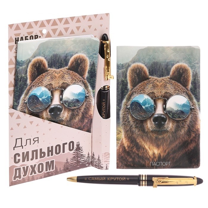 Набор Сильному духом (обложка на паспорт+ручка)