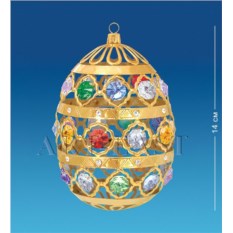 Фигурка с цветными кристаллами Swarovski Яйцо большое