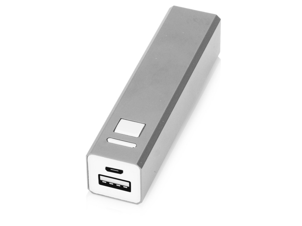 Серое портативное зарядное устройство Спейс 3000 mAh